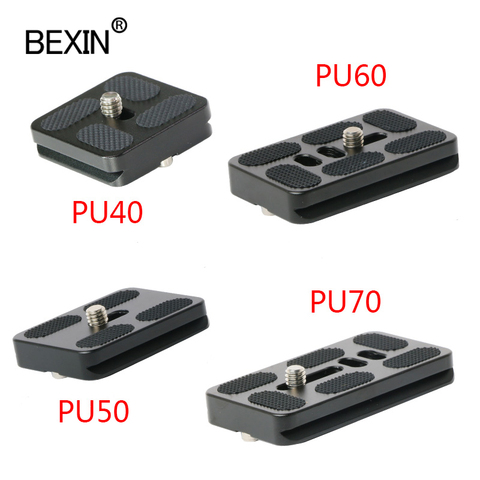 BEXIN tripod plate quick release plate small camera plate quick clamp fast mount PU plate for arca swiss dslr camera tripod head ► Photo 1/6