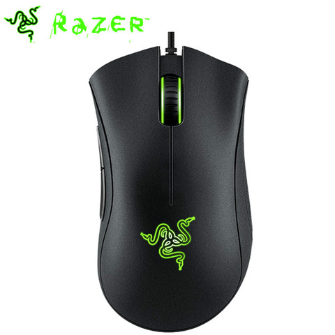 Original Razer DeathAdder Essential Wired Gaming Mouse Mice 6400DPI Optical Sensor 5 Professional Gaming Mouse for  PC Computer ► Photo 1/5
