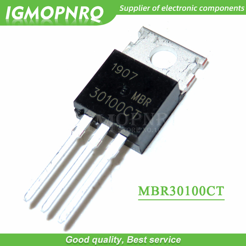10pcs MBR30100CT 30100CT MBR30100 Schottky  & Rectifiers 30A 100V TO-220  new original ► Photo 1/1