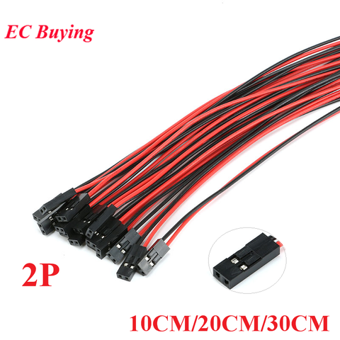 50pcs/lot 2pin Dupont Cable 2P 2 Pin Female Jumper Connector Wire 2.54mm Pitch Length 10CM 20CM 30CM Single Head For 3D Printer ► Photo 1/6