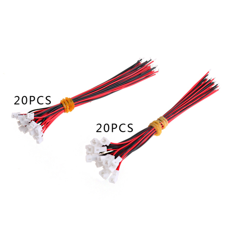 20Pair Micro JST PH 1.25 2 PIN Male Female Plug Connector With Wire Cables 100mm ► Photo 1/6