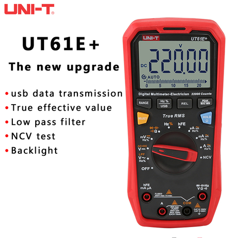 Upgraded Version Of UNI-T UT61E + UT61D + UT61B Digital Multimeter True RMS AC/DC Voltage Current Resistance Capacitance Tester ► Photo 1/6