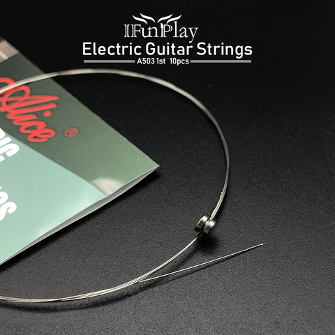 10pcs Alice Electric Guitar Strings A503 A503SL .009 inch .23 mm 1 1st High E First String for Electric Guitarra Drop Shopping ► Photo 1/6
