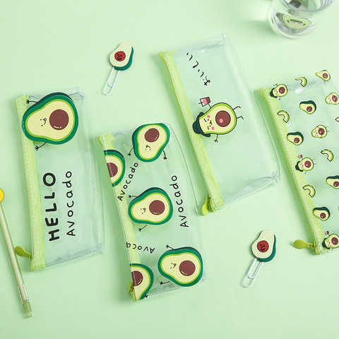 1 Pcs Pencil Case Avocado School Pencil Box Pencilcase Pencil Bag School Supplies Stationery ► Photo 1/6