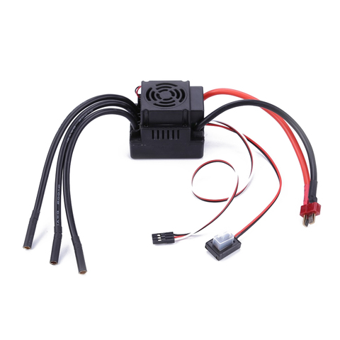 RC ESC,80A/120A 2-4S Brushless Electric Speed Controller with 5.8V/3A SBEC & Programe card for 1/8 1:8 RC Car ► Photo 1/6