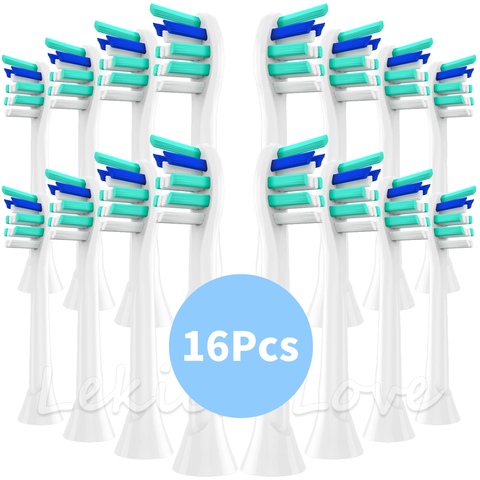 16Pcs Toothbrush Heads for Philips Sonicare Toothbrush HX9044 HX6064 HX6074 HX9024 HX6730 hx6062 HX6930 ► Photo 1/6