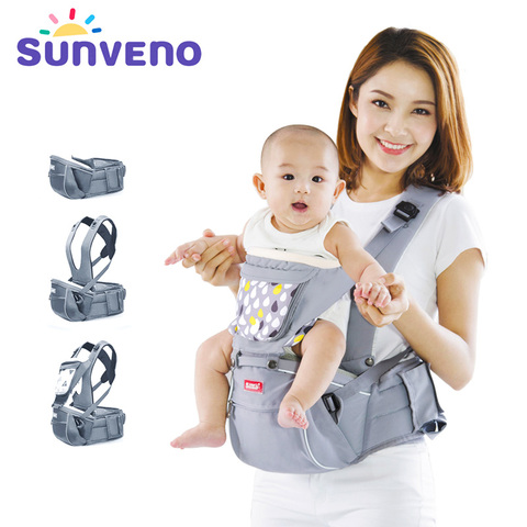 Sunveno New Design Infant Toddler Ergonomic Baby Carrier with Hipseat For Baby Infant Toddler Kids 0-36M ► Photo 1/6