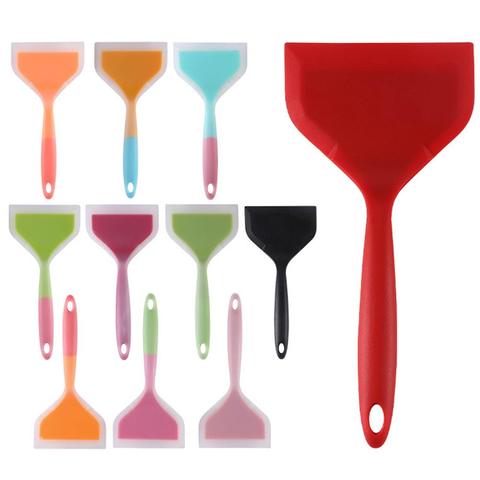 Non-stick High Temperature Resistant Silicone Cooking Spatula Kitchen Cake Baking Scraper Home Cookware Лопатка для готовки ► Photo 1/6