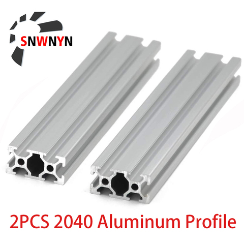 2PCS 2040 Aluminum Extrusion Profile Length 100mm-1200mm European Standard Anodized For CNC 3D Printer Parts CZ RU US Shipping ► Photo 1/6