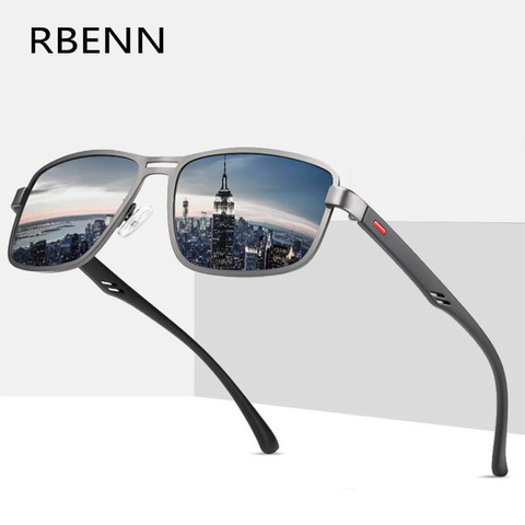 RBENN 2022 New Vintage Sunglasses Men Polarized Retro Brand Designer Square Sun Glasses for Male  Driving Glasses Oculos UV400 ► Photo 1/6