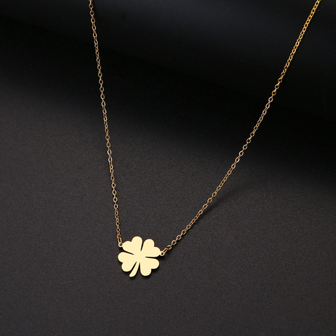DOTOFI Four Leaf Clover Pendant Necklace For Women Stainless Steel Quality Fashion Jewelry ► Photo 1/6