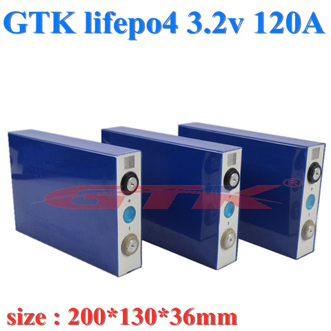 GTK 1pc 80Ah 100Ah 120Ah lifepo4 3.2v cell LiFePo4 battery lithium High discharge for pack diy solar lights motor and others. ► Photo 1/5