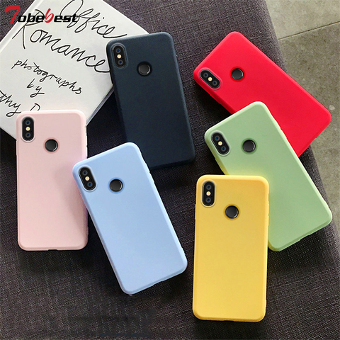 Candy Solid Color Silicone Case For Xiaomi Mi 9 8 SE MI 8 Lite CC9E A1 A2 A3 Lite 5X 6X MIX 2 2S MAX 3 F1 Coque Soft TPU Cover ► Photo 1/6