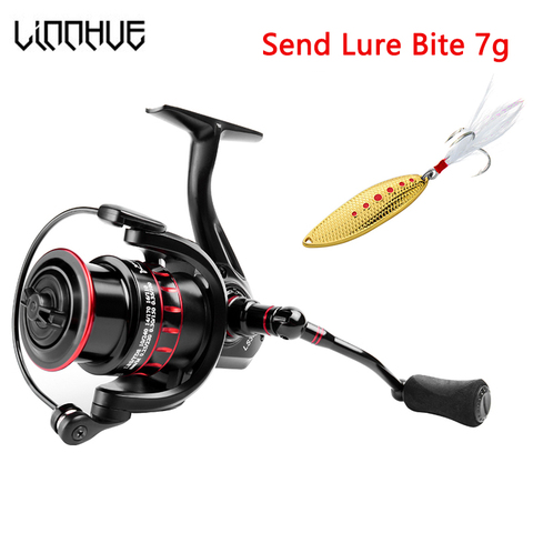 LINNHUE 2022 NEW Fishing Reel LS 1000-7000 Spinning Reel 10kg Max Drag 5.0:1 Shallow Deep Spool Carp Fishing Pesca Reel Fishing ► Photo 1/6