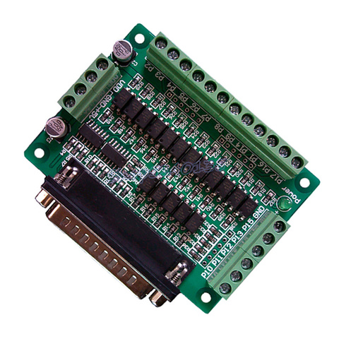 CNC parallel port interface board photoelectric isolation (support KCAM4, EMC2/linuxcnc) ► Photo 1/3