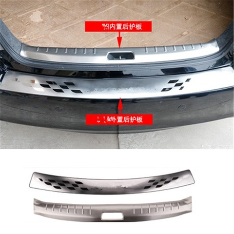Car-styling Stainless Steel Rear Bumper Protector Sill Trunk Guard Cover Trim for Honda Accord 8 / 8.5 generation 2008-2013 ► Photo 1/4