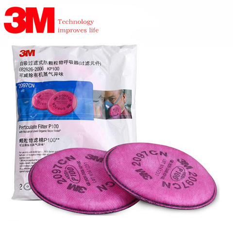 2/4/10/20pcs Package 3M 2097 Painting Spray Industry particulate P100 Filter For 3M 6200 7502 Series Gas Mask Filters ► Photo 1/6