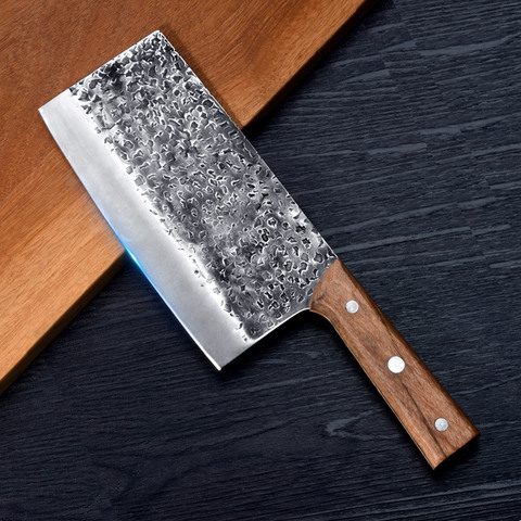 Handmade Forged Kitchen Knife Cutlery Chinese Kitchen Knives 5Cr15mov Forged Cooking Knife Stainless Steel Sharp Blade Cleaver ► Photo 1/5