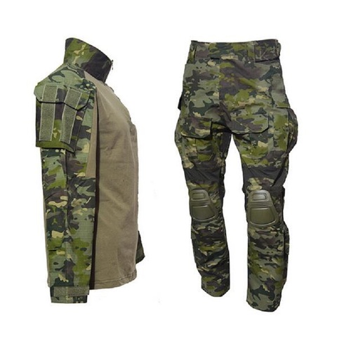 L9 Frog Suit MCTP Camouflage Mesh Quick Dry Breathable Elastic Long Sleeve Trousers Combat Suit suit ► Photo 1/6