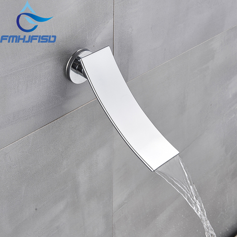 Free Shipping Bathroom Chrome Finish  Accessories Replace Waterfall Tub Spout  Wall Mounted ► Photo 1/5