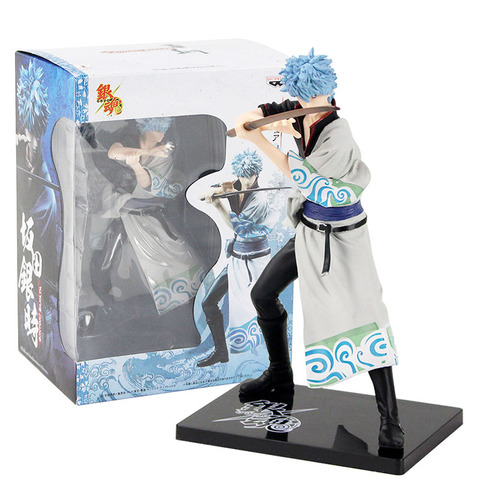 18cm Silver Soul GINTAMA Figure Banpresto DX Vol.1 Sakata Gintoki Action Figure PVC Collectible Model Toy ► Photo 1/6