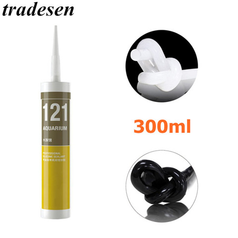 1 bottle 300ML  Semi-solid Silicone Sealant Professional Aquarium Silicone Sealant Acid Fish Tank 121 Glass Adhesive ► Photo 1/5