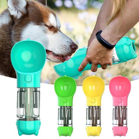 Portable Pet Dog Water Bottle For Dogs Multifunction Dog Food Water Feeder Drinking Bowl Puppy Cat Water Dispenser Pet Products ► Photo 1/6