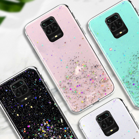 Glitter Bling Case For Xiaomi Redmi Note 9 9s 8T 8 Pro 7 7A K30S Soft Case For Xiaomi Mi Note 10 Lite 10T 9T Pro A3 Phone Cover ► Photo 1/6