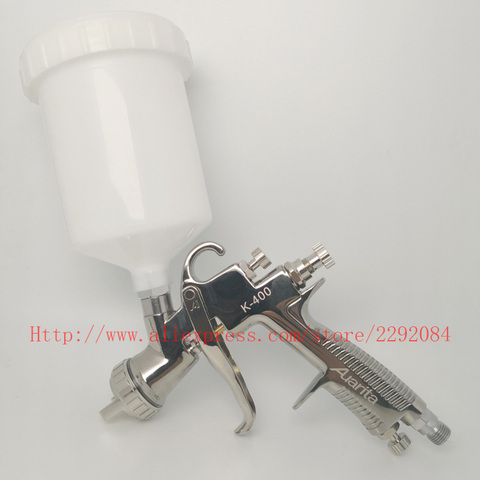 Professional Spray Gun K-400 LVMP 1.4mm 1.7mm Gravity Feed Air Paint Spray Gun Set with 600cc cup ► Photo 1/6