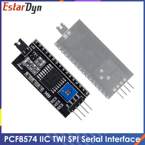 PCF8574 IIC I2C TWI SPI Serial Interface Board Port 1602 2004 LCD LCD1602 Adapter Plate LCD Adapter Converter Module ► Photo 1/6