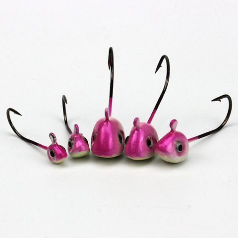 5PCS/Lot Mini Jig Fishhook Head Hook 0.5g/1g/2g/3g/4g/5g Simulation Bait Jigs Artificial Lure Match Worm Grub anzol para Pesca ► Photo 1/6