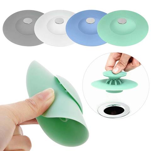 Silicone Sink Drain Strainer: Deodorant Plug, Hair Catcher, Shower