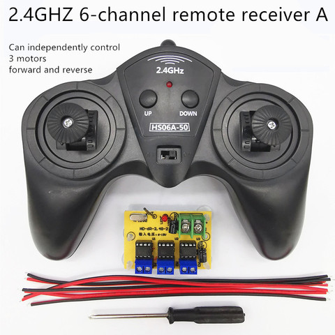 6CH high-power 2.4G 50 meter remote control receiver car model ship DIY 6-15v ► Photo 1/5