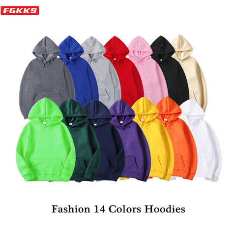 FGKKS Fashion Brand Men Solid Hoodies Spring Autumn Men's Casual Hoodies Sweatshirts Street Trendy Wild Pullover Hoodies Male ► Photo 1/6