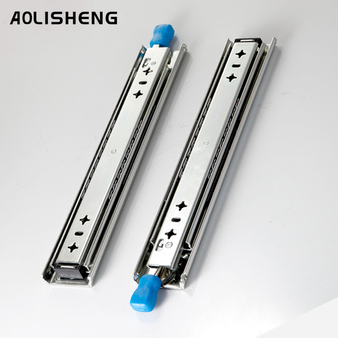 Aolisheng Three-fold Fully Extended Heavy-duty Drawer Slide With Drawer Lock For Drawer Equipment ► Photo 1/6