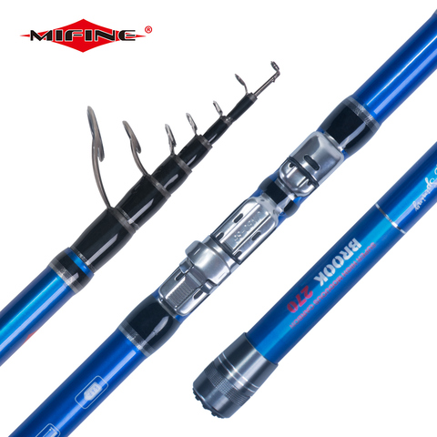 MIFINE WARWOLF Telescopic BOLO Fishing Rod 2.1M/2.4M/2.7M/3M/3.6M Easy to Carry Spinning Fish Hand Sea Fishing 40g ► Photo 1/6