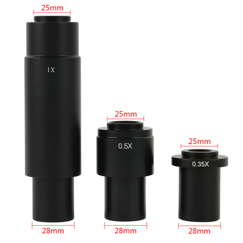 0.35X 0.5X 1X C-Mount Auxiliary Eyepiece Adapter for CCD Video Microscope Camera 10A Zoom Lens ► Photo 1/5