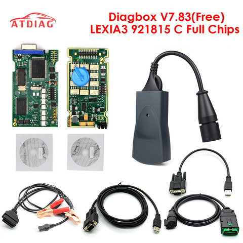 Lexia 3 PP2000 Full Chip Diagbox V7.83 with Firmware 921815C Lexia3 V48/V25 For Citroen for Pe-ugeot OBDII diagnostic-tool ► Photo 1/6