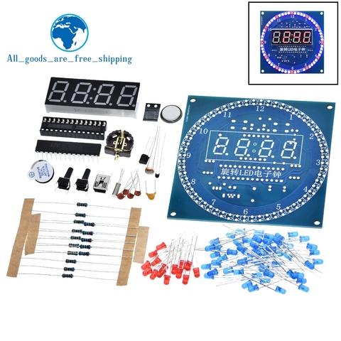 DS1302 Rotating LED Display Alarm Electronic Clock Module DIY KIT LED Temperature Display for arduino ► Photo 1/6