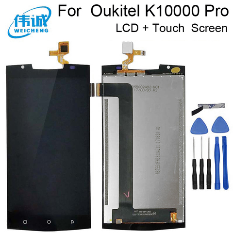 WEICHENG For Oukitel K10000 Pro LCD Display+Touch Screen 100% Tested LCD Digitizer Glass Replacement For Oukitel K10000 Pro ► Photo 1/2