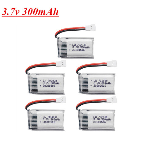 3.7V 300mAh Lipo Battery For Udi U816 U830 F180 E55 FQ777 FQ17W Hubsan H107 Syma X11C FY530 RC Drone Parts 3.7v 702030 Battery ► Photo 1/6