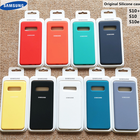 Original Samsung S10 Plus Case Silky Soft-touch Liquid Silicone Cover For Galaxy S10+ S10 S10E Lite Full Protective With Box ► Photo 1/6
