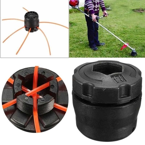 NEW PA6 Plastic Grass Trimmer Head with 3 Trimmer Line Set for Brush Cutter ► Photo 1/6