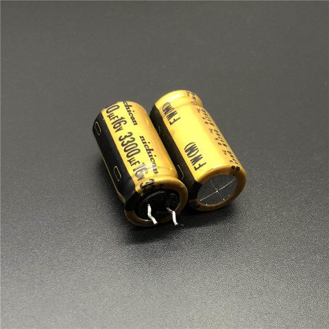 5pcs/20pcs 3300uF 16V 3300uF NICHICON FW Series 12.5x25mm 16V3300uF HiFi DIY Audio Capacitor ► Photo 1/2