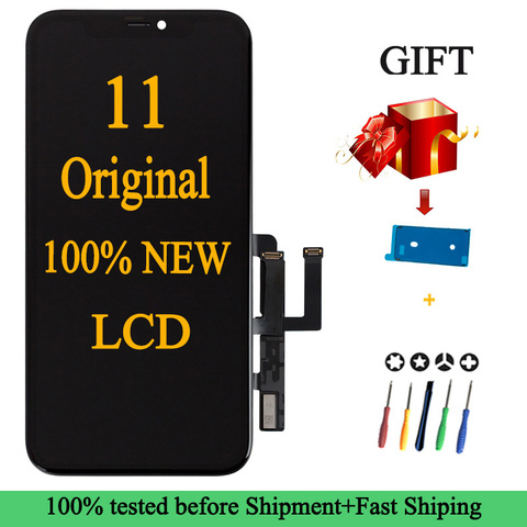100% Original New Lcd For iPhone 11 New Display Touch With 3D Touch Screen Replacement Factory Display Screen For iPhone 11 Lcd ► Photo 1/6