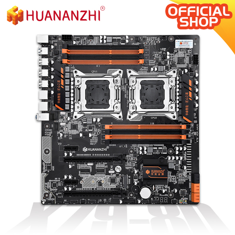 HUANANZHI X79 Dual 8D X79 Motherboard  Intel Dual CPU LGA 2011 Xeon E5  DDR3 1333/1600/1866MHz 256GB M.2 NVME SATA3 USB3.0 E-ATX ► Photo 1/2