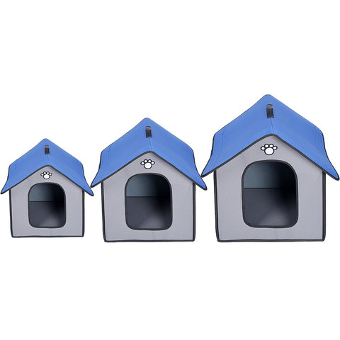 Warm Dog House Rainproof Waterproof Kennel And Cattery With Removable Inner Pad For Pets Indoor And Outdoor Sleeping ► Photo 1/1