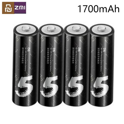 Bundle Sale Youpin ZMI AA Rechargeable battery 4Pcs/Lot 1700mAh 800 times charging 1.2V for mouse kids toys microphone camera ► Photo 1/6