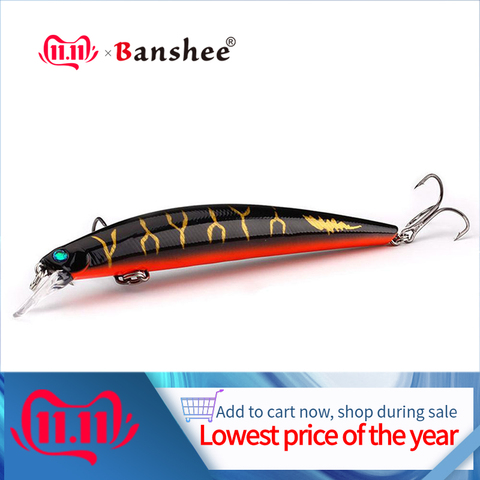 Banshee 115mm 10g Minnow Jerkbait Fishing Lure Jerk Crankbait Fishing Wobblers Floating  Artificial Bait For Pikes Diving 0.5-1M ► Photo 1/6