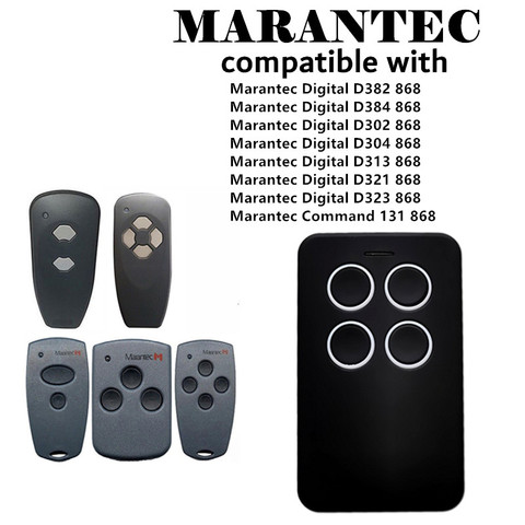 Marantec Garage door remote control 868.3MHz Marantec Digital 302 304 321 323 382 384 gate control garage command 868 MHz opener ► Photo 1/6